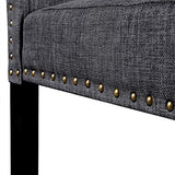 Yaheetech Upholstered Parsons Dining Chairs Set of 6, Fabric Dining Room Chairs Side Chair with Nailhead Trim and Wood Legs for Living Room, Padded Chairs, Khaki(3 Package)