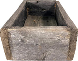 Barnwood Decor Of OKC| Old Farmhouse Barnwood Decorative Rustic Display Box made from 100% Authentic Reclaimed Wood Pack of 2