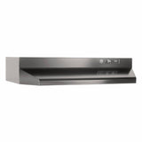 Broan F404223 42 inch Black Convertible Under Cabinet Range Hood