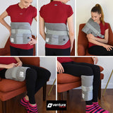 36 x 24 Venture Heat Far Infrared Deep Heating Pad for Injury Recovery and Pain Relief, 10 Hour Shutoff Ultra-Soft Deep Tissue Electric Therapeutic Device (Half Length)