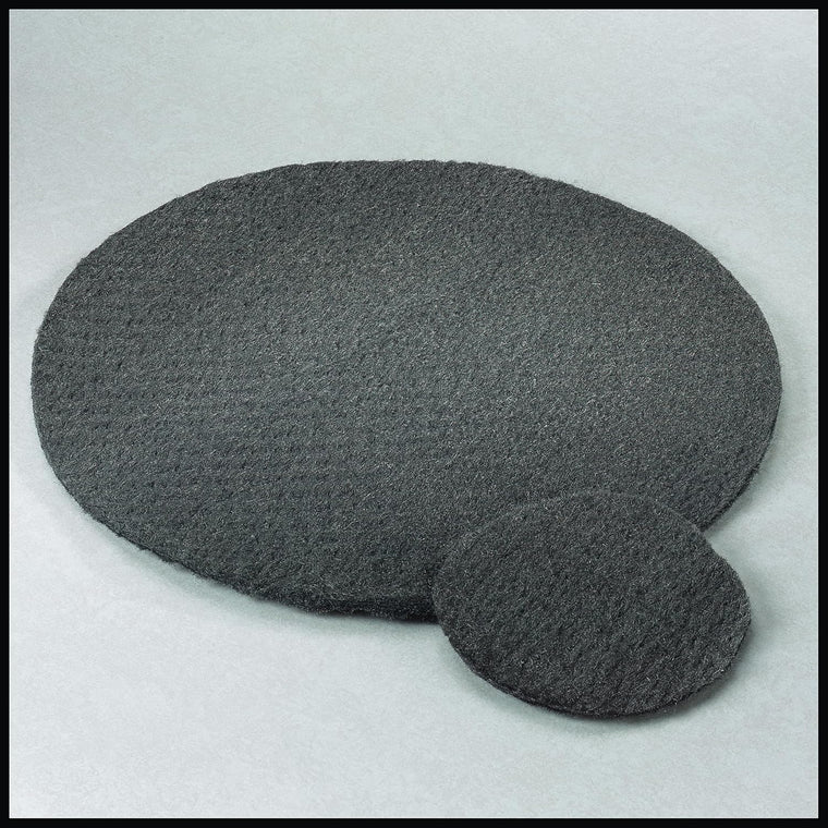 STONE-GLO Steel Wool Floor Polishing Pad – Unsurpassed Durability & Versatility, Steel Wool Pads – Boost Your Cleaning Productivity 17 & 19 Grades 000, 00, 0, 1, 2, 3 (Grade 1, 19 Inches 12pcs)