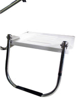 Pactrade Marine Boat Universal Fiberglass Swim Platform Under Mount Fold Down Ladder 1 Step Inboard One Rail