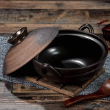 Casserole Dishes Casserole Dish with Lid Casserole Earthenware Pot Hot Can Pan,Round Ceramic Pan Dish,Insulated Casserole,Ceramic Casserole,Clay Rice Cooker Can,Stockcan
