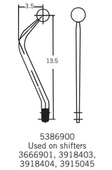 Hurst – Manual Shifter, Master Shift, 3-Speed, Chevy, Ford and Pontiac