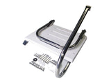 Pactrade Marine Boat Universal Fiberglass Swim Platform Under Mount Fold Down Ladder 1 Step Inboard One Rail