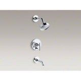Kohler K-T14420-4E-CP Purist Rite-Temp Pressure-Balancing Bath and Shower Faucet TRIM, Valve Not Included, Polished Chrome