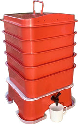 VermiHut Plus 5-Tray Worm Compost Bin ?C Easy Setup and Sustainable Design