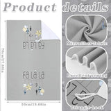 Geyoga 6 Pcs Merry Christmas Kitchen Towels Buffalo Plaid Xmas Tree Dish Towels Hand Towel Tea Towel Absorbent Soft Drying Cloth for Holiday Housewarming Gifts, 16×24 Inch(Gray White)
