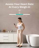 eufy Smart Scale P2 Pro, Digital Bathroom Scale with Wi-Fi Bluetooth, 16 Measurements Including Weight, Heart Rate, Body Fat, BMI, Muscle & Bone Mass, 3D Virtual Body Mode, 50 g/0.1 lb High Accuracy Pack of 2
