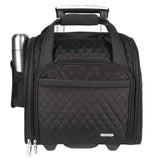 Travelon Wheeled Underseat Carry-On with Back Up Bag Black