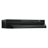 Broan F404223 42 inch Black Convertible Under Cabinet Range Hood