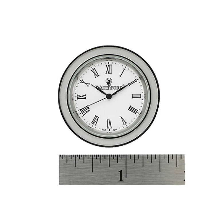 Waterford Silver Tone Clock Face Insert, Small 1 1/2 (2 Packs)