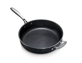 Granitestone Jumbo Cooker with Lid, Nonstick Triple Coated Surface, Family Sized Open Skillet with Stainless Steel Stay Cool & Helper Handle, Oven and Dishwasher Safe