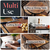 HEIRLOUM Reclaimed Wood Table Top – Rustic Recycled Solid Wooden Piece Perfect for Kitchens, Dining and Coffee Table Tops (Reclaimed Wood Table Top – Economy, 30 x 30)