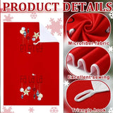 Geyoga 6 Pcs Merry Christmas Kitchen Towels Buffalo Plaid Xmas Tree Dish Towels Hand Towel Tea Towel Absorbent Soft Drying Cloth for Holiday Housewarming Gifts, 16×24 Inch(Gray White)