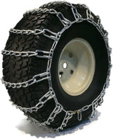 The ROP Shop Pair of 2 Link Tire Chains & Tensioners 23×10.5×12 for Snow Blowers, Lawn & Garden Tractors, Mowers & Riders, UTV, ATV, 4-Wheelers, Utility Vehicles
