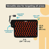 36 x 24 Venture Heat Far Infrared Deep Heating Pad for Injury Recovery and Pain Relief, 10 Hour Shutoff Ultra-Soft Deep Tissue Electric Therapeutic Device (Half Length)